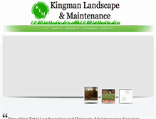 Tablet Screenshot of kingmanlandscape.com